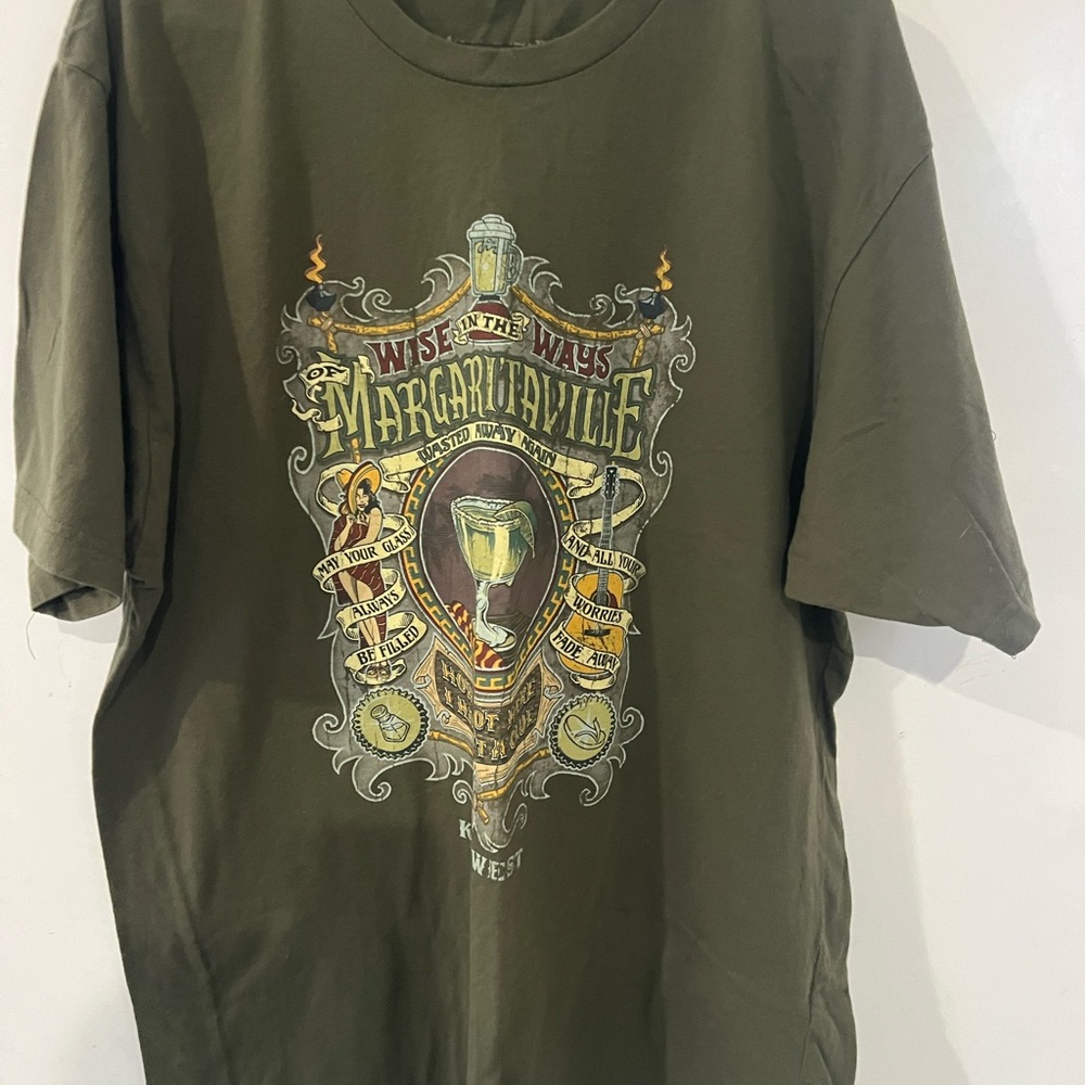 Margaritaville Key West Olive Graphic Tee
